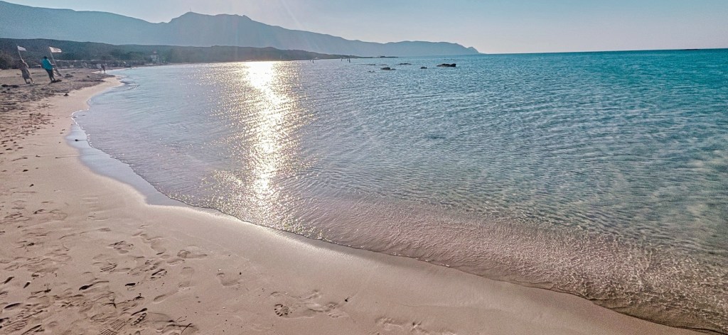 Plage de sable rose à Elafonissi