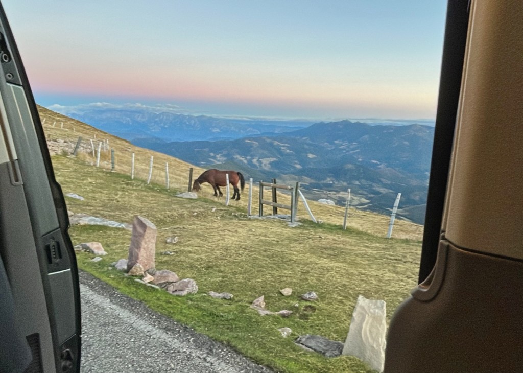 Pico Tres Mares au coucher du soleil.